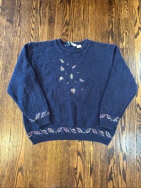 Vintage 90s Cottagecore Knit Sweater